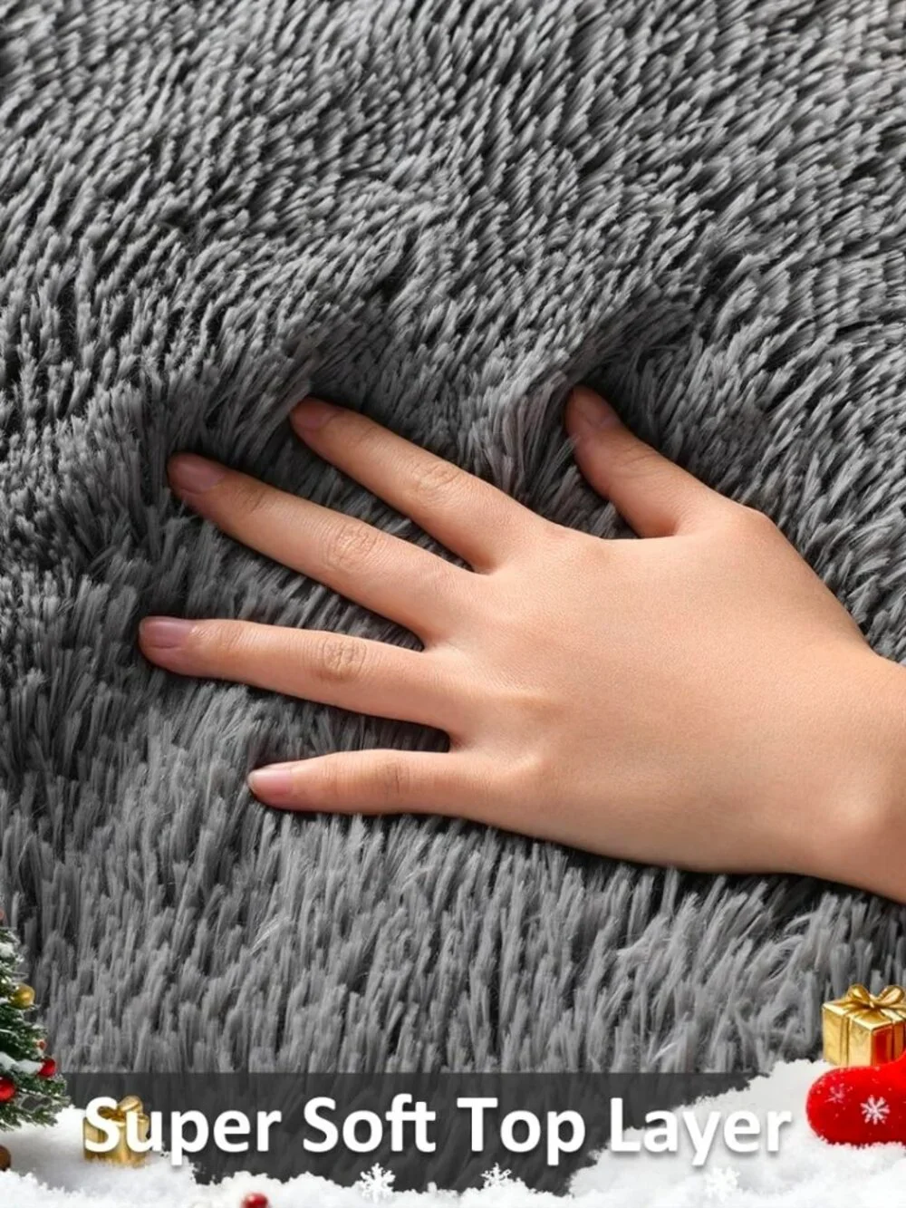 Ophanie Runner Rug for Hallway, 2x6 Upgrade Non-Slip Fluffy Soft Bedside Rugs